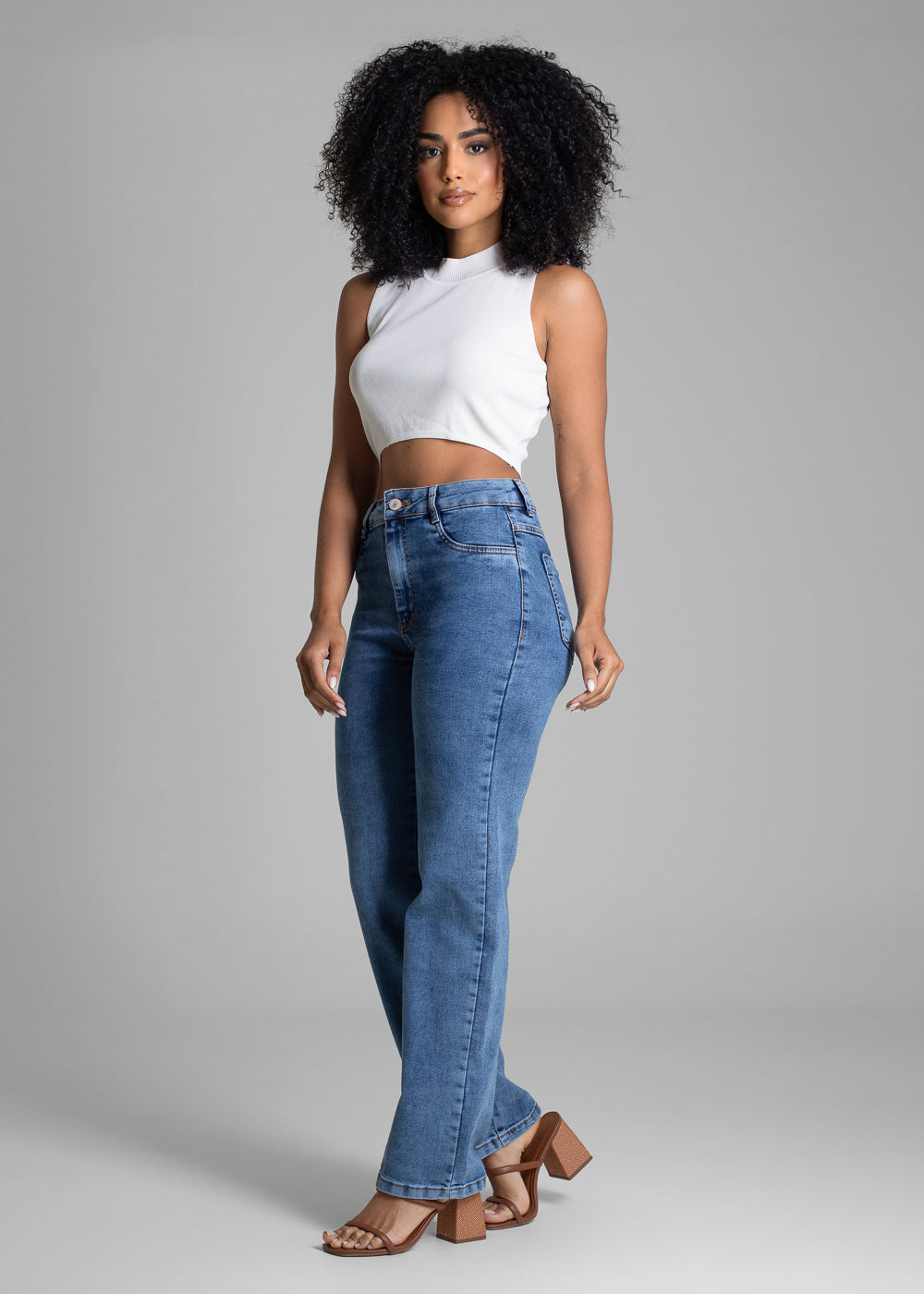 Calça Jeans Sawary Reta - 283433 AZUL