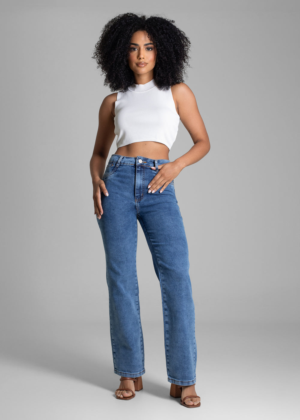 Calça Jeans Sawary Reta - 283433 AZUL