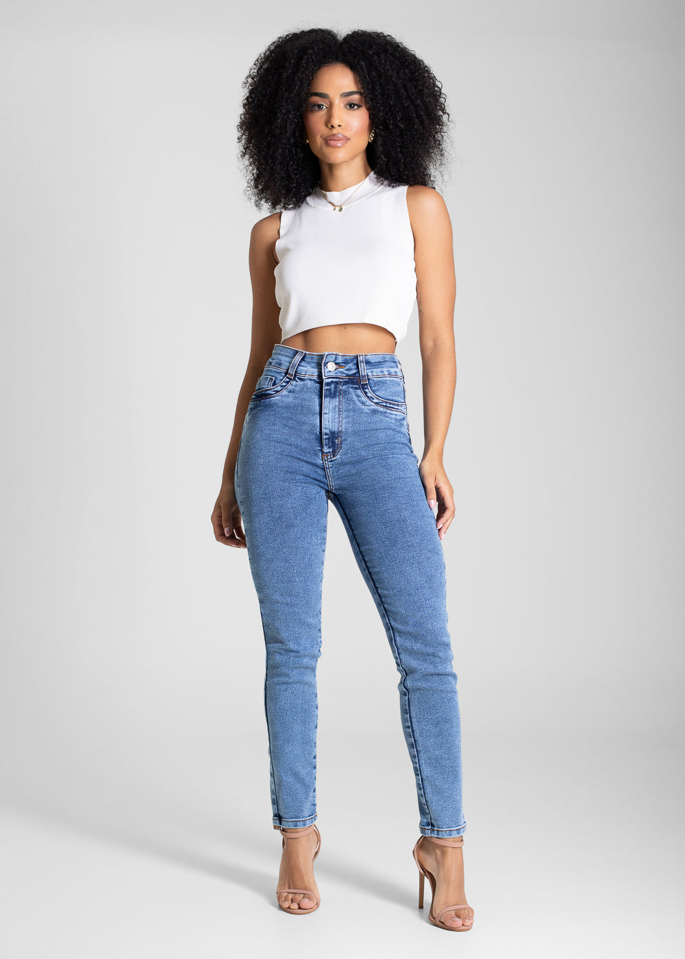 Calça Jeans Sawary Levanta Bumbum - 283438 AZUL