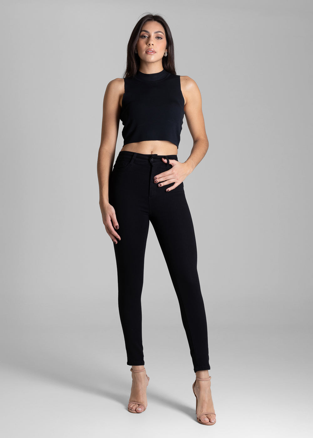 Calça Sarja Sawary Levanta Bumbum - 283448 PRETO