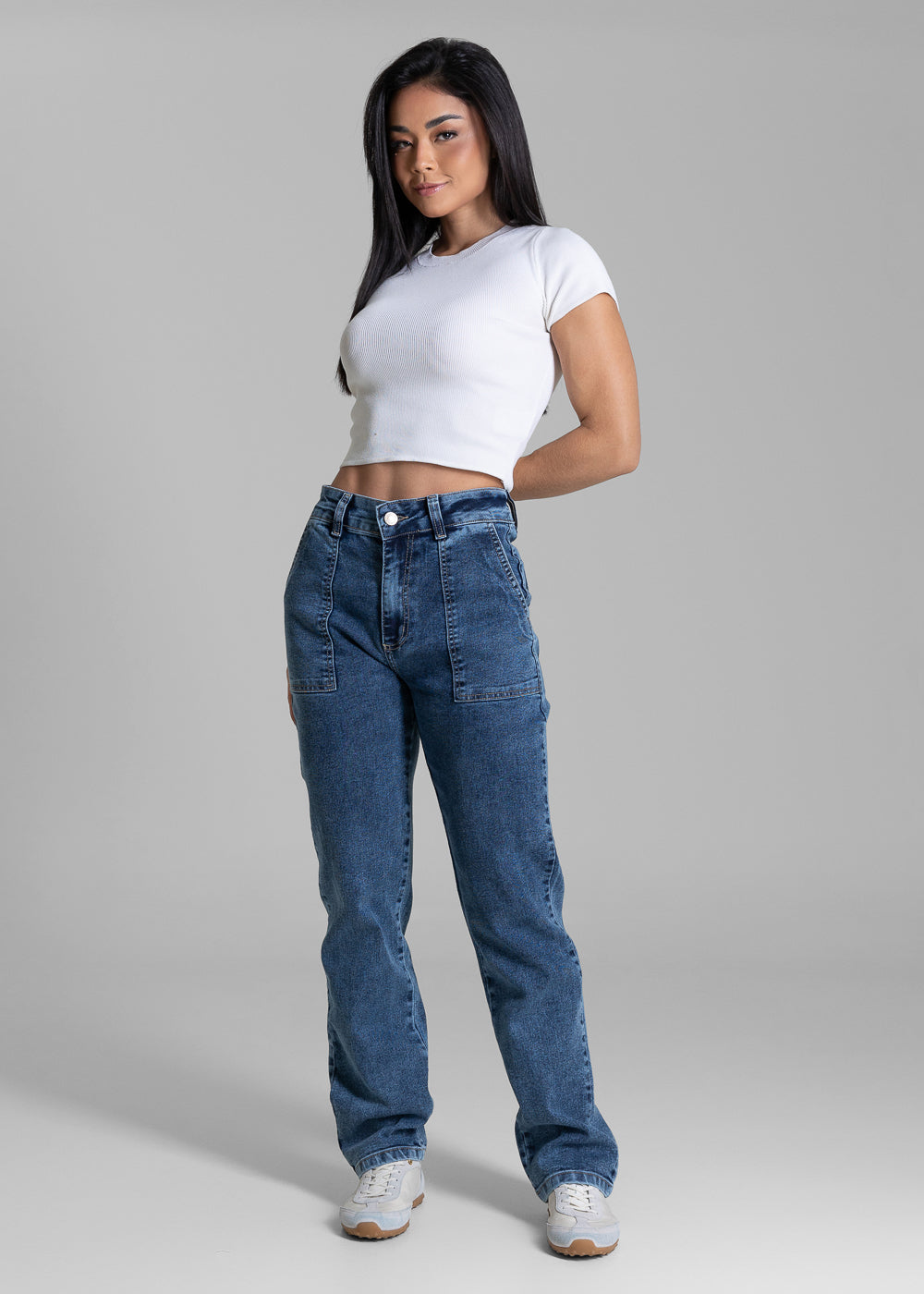 Calça Jeans Sawary Reta Petit - 283453 AZUL