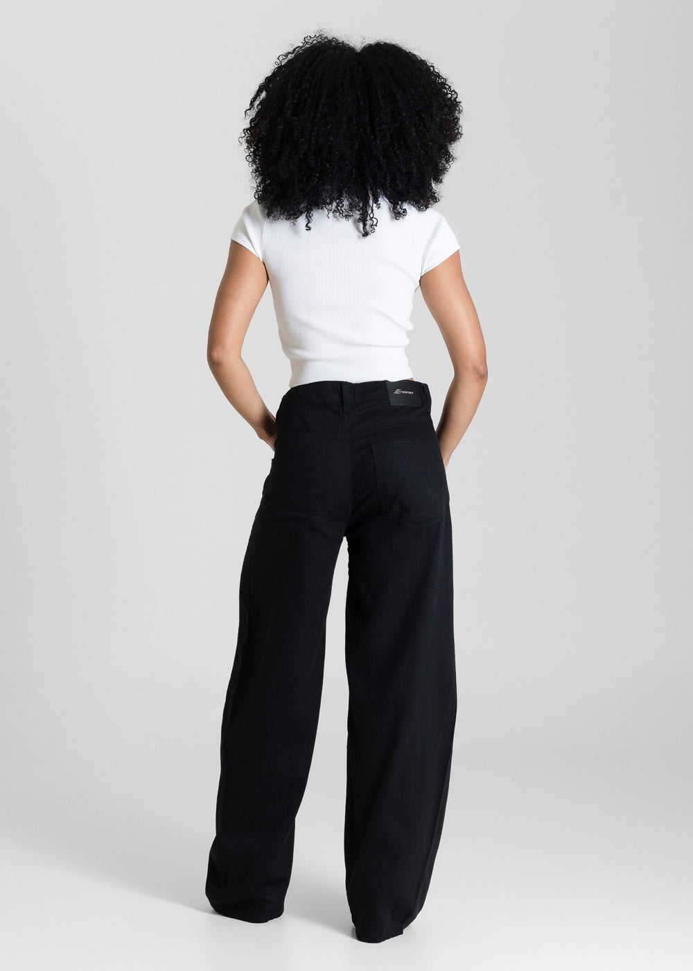 Calça Linho Sawary Balloon - 283455 PRETO