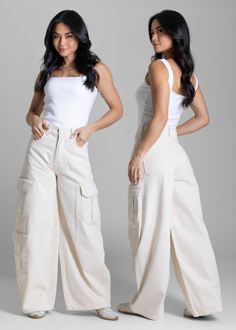 Calça Sarja Sawary Balloon Petit Cargo - 283460 PT