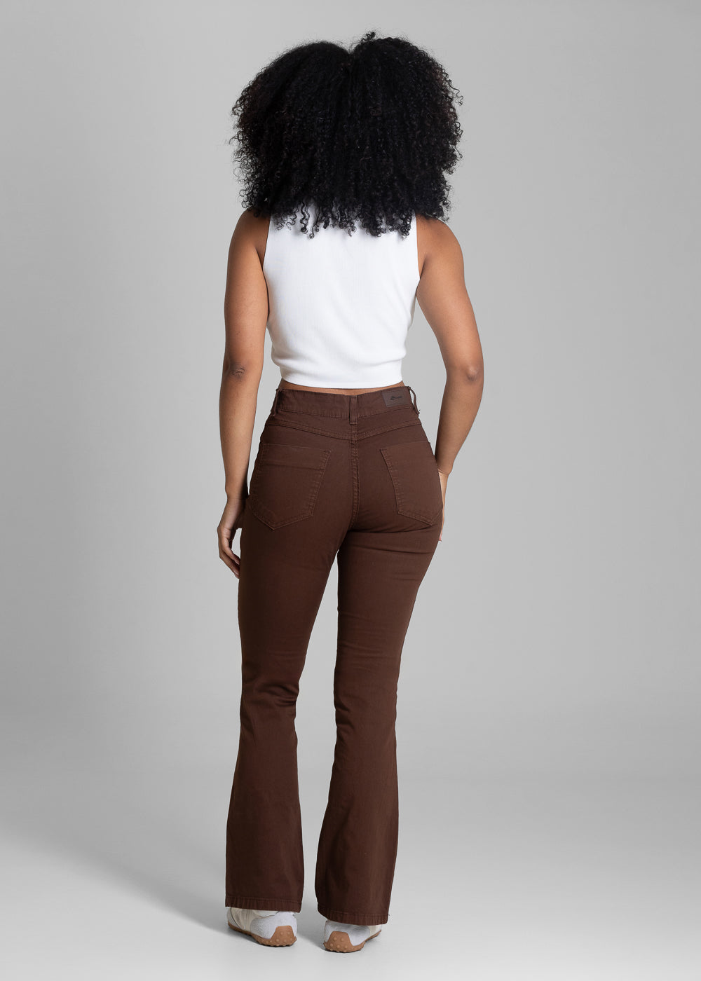 Calça Sarja Sawary Boot Cut Petit - 283482 OCRE