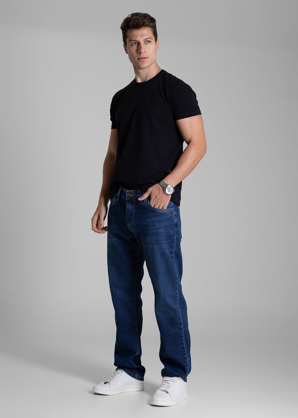 Calça Jeans Sawary Reta - 283485 AZUL