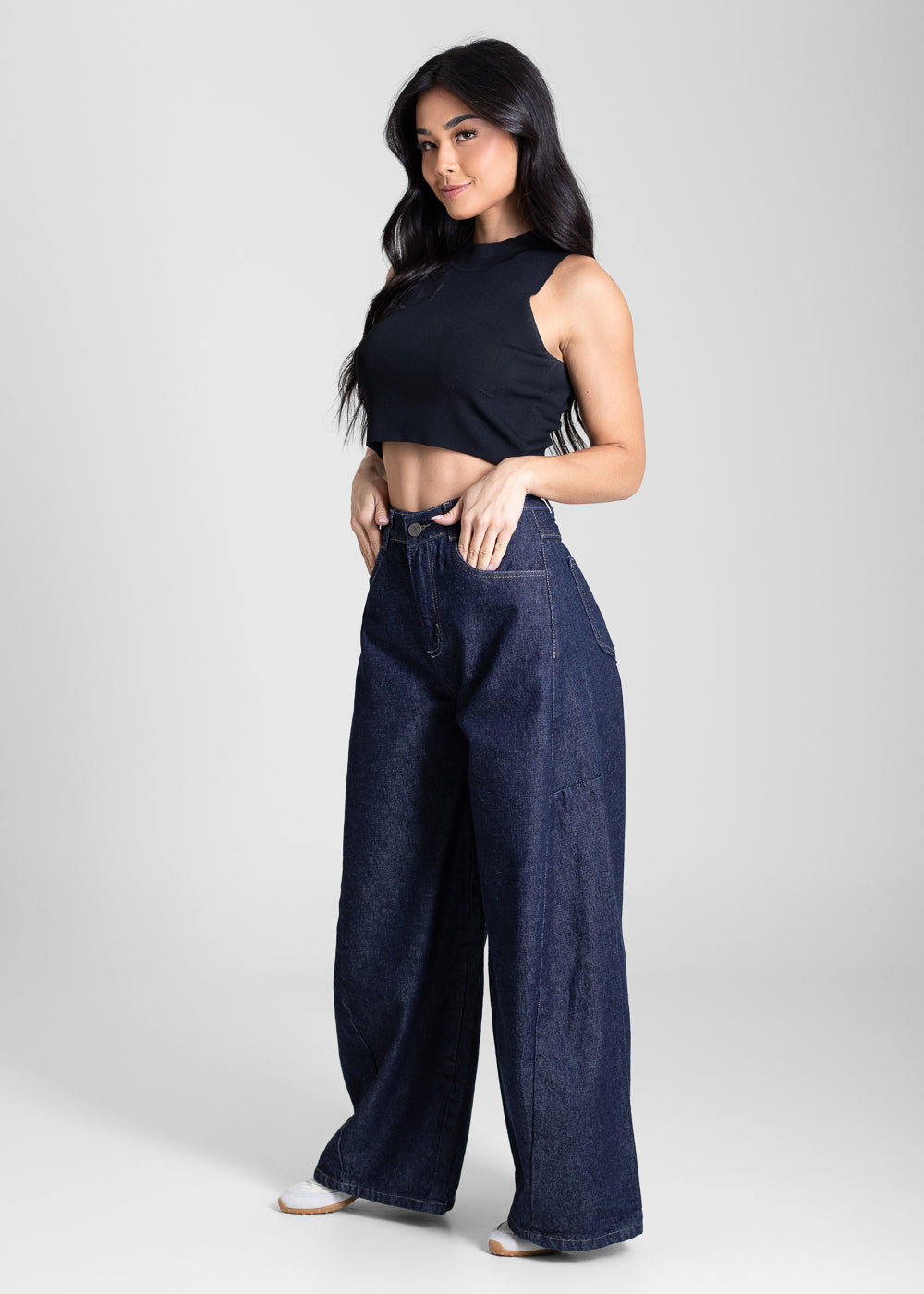 Calça Jeans Sawary Balloon Petit - 283487 AZUL