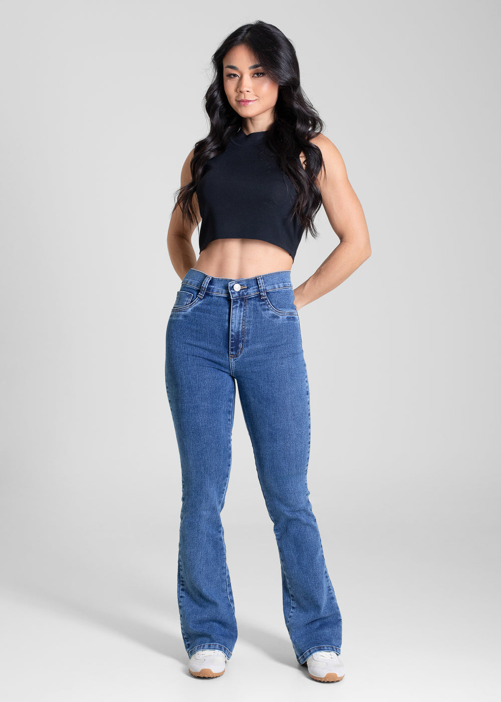 Calça Jeans Sawary Boot Cut Petit - 283491 AZUL