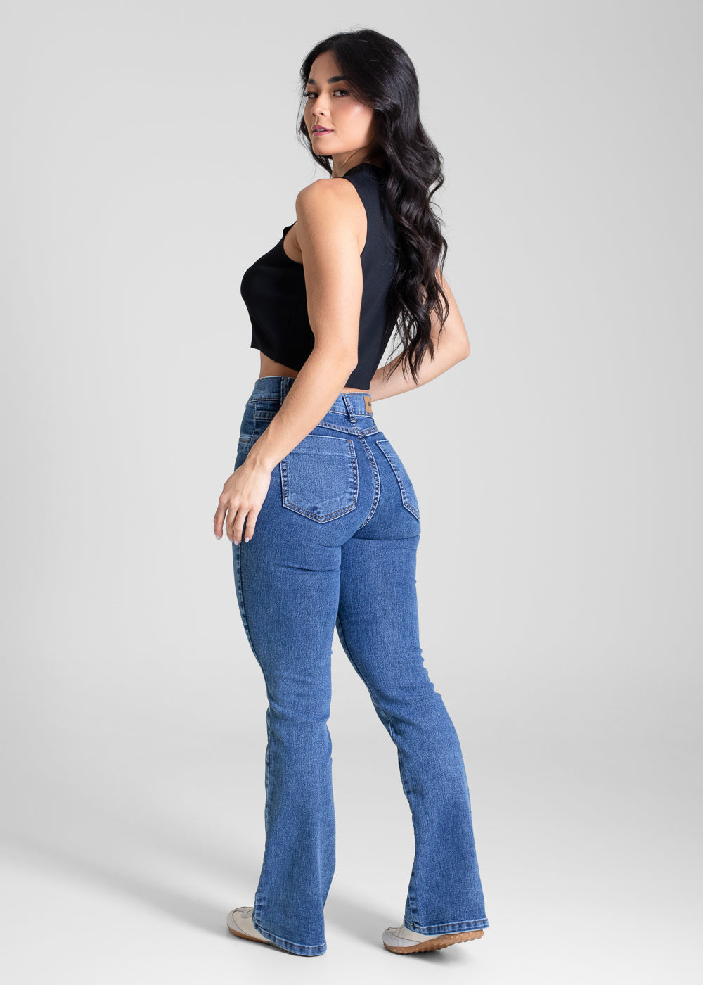 Calça Jeans Sawary Boot Cut Petit - 283491 AZUL