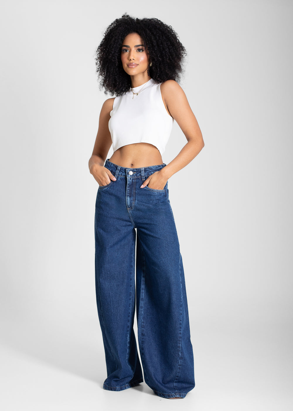 Calça Jeans Sawary Balloon - 283492 AZUL