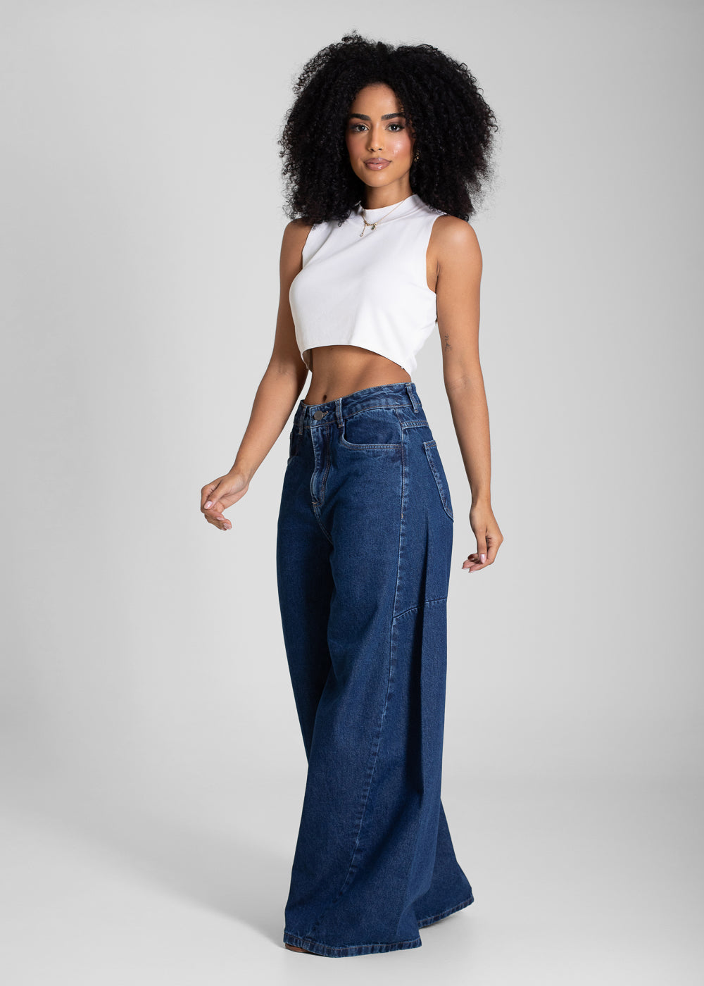 Calça Jeans Sawary Balloon - 283492 AZUL