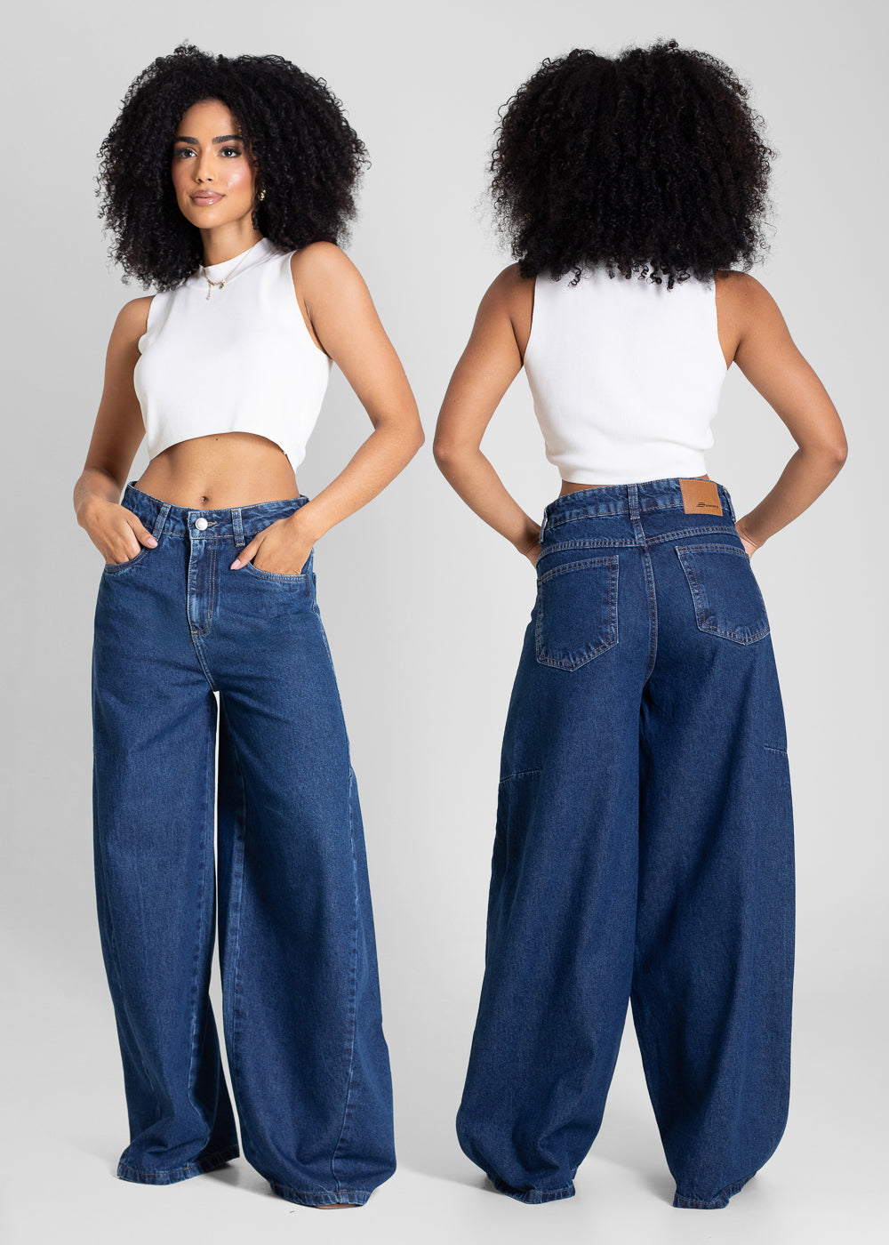 Calça Jeans Sawary Balloon - 283492 AZUL