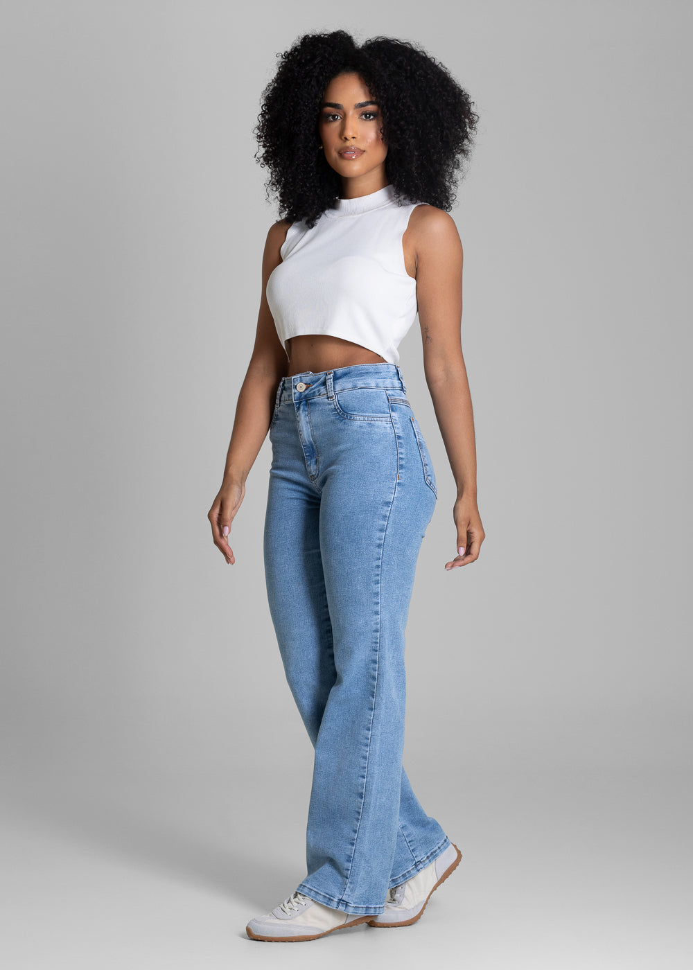 Calça Jeans Sawary Reta Petit - 283493 AZUL