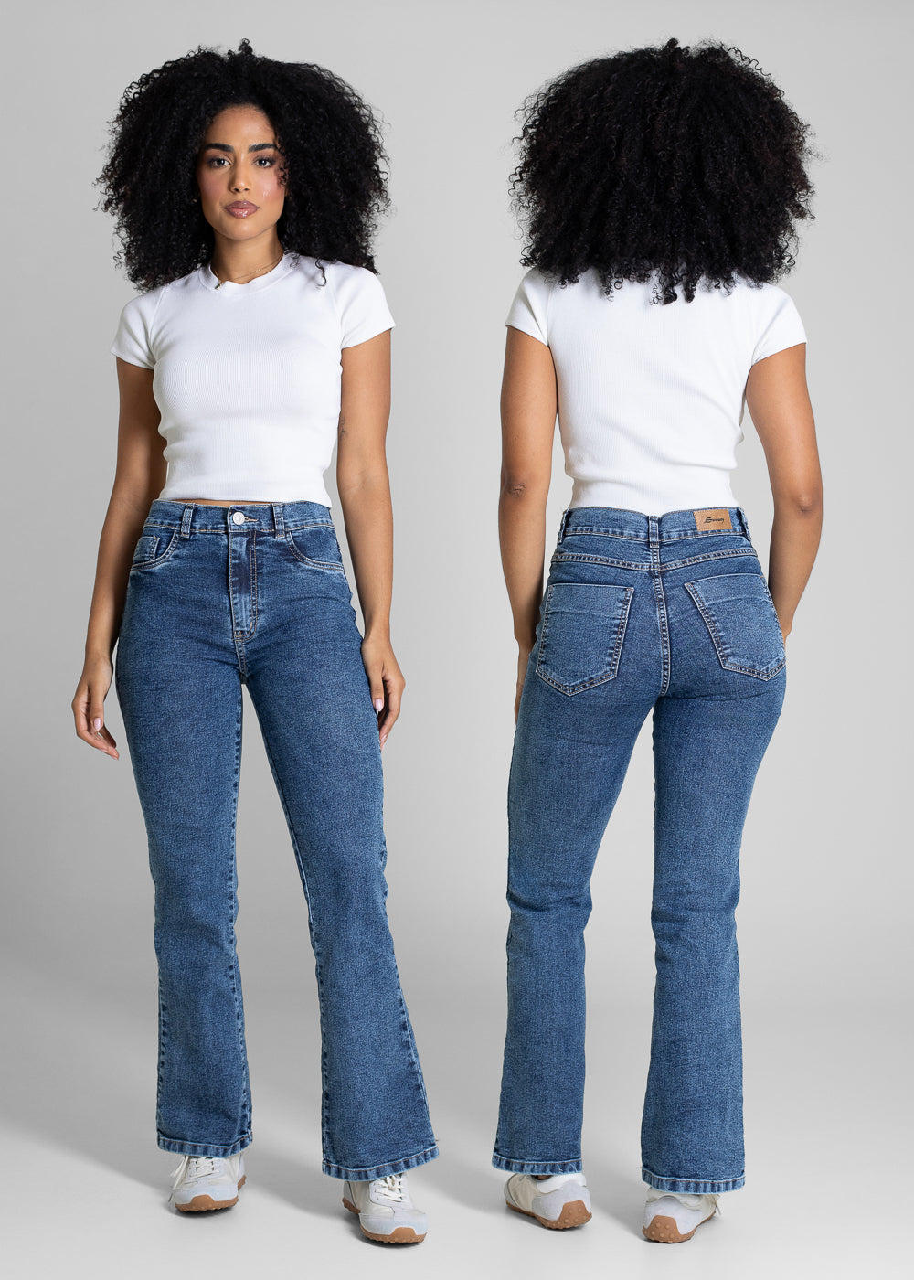 Calça Jeans Sawary Boot Cut Petit - 283494 AZUL
