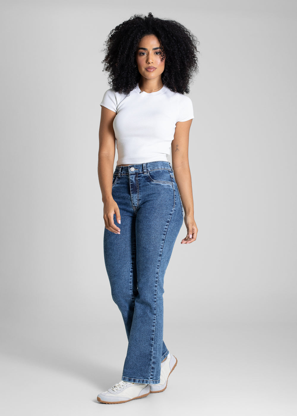 Calça Jeans Sawary Boot Cut Petit - 283494 AZUL