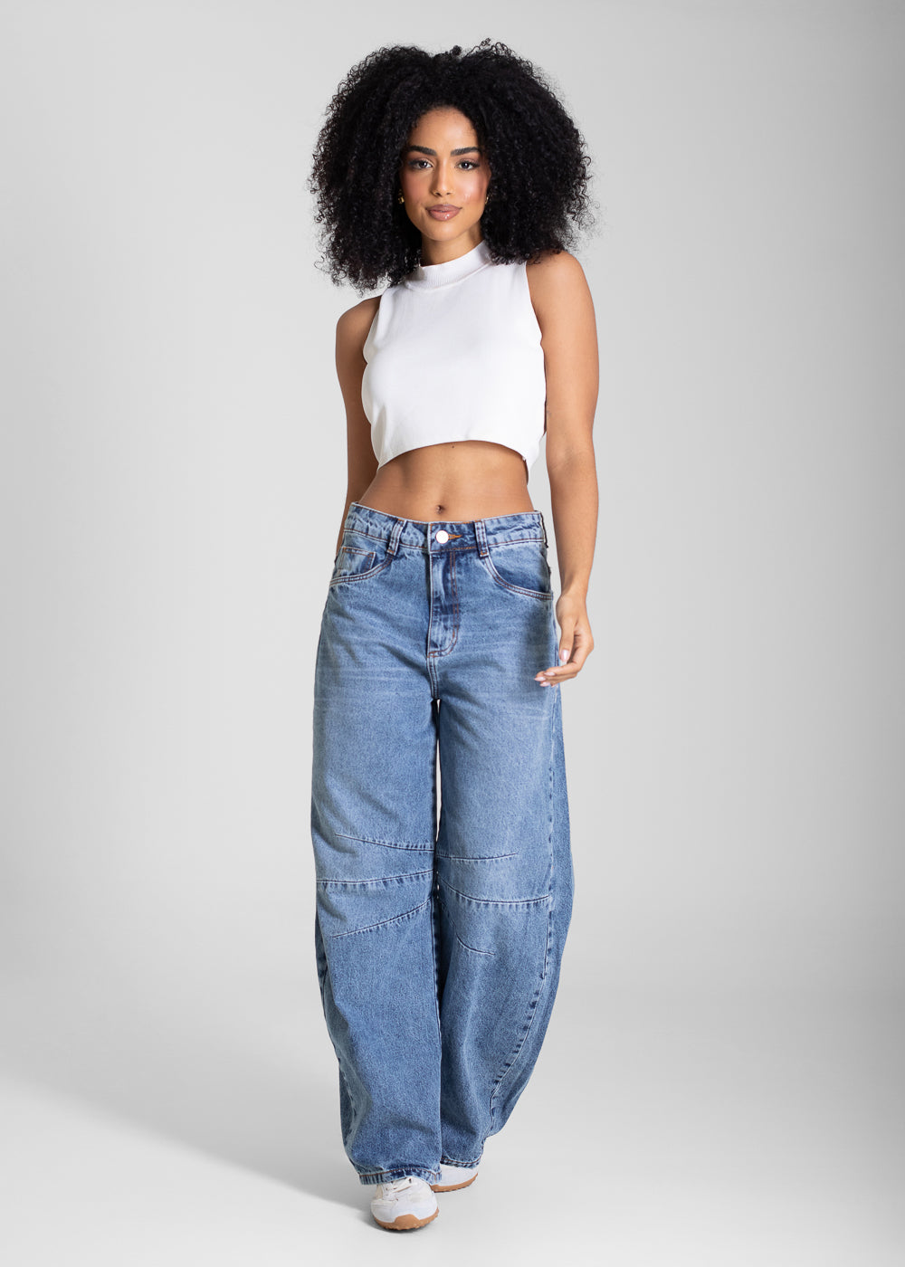 Calça Jeans Sawary Balloon Petit - 283496 AZUL