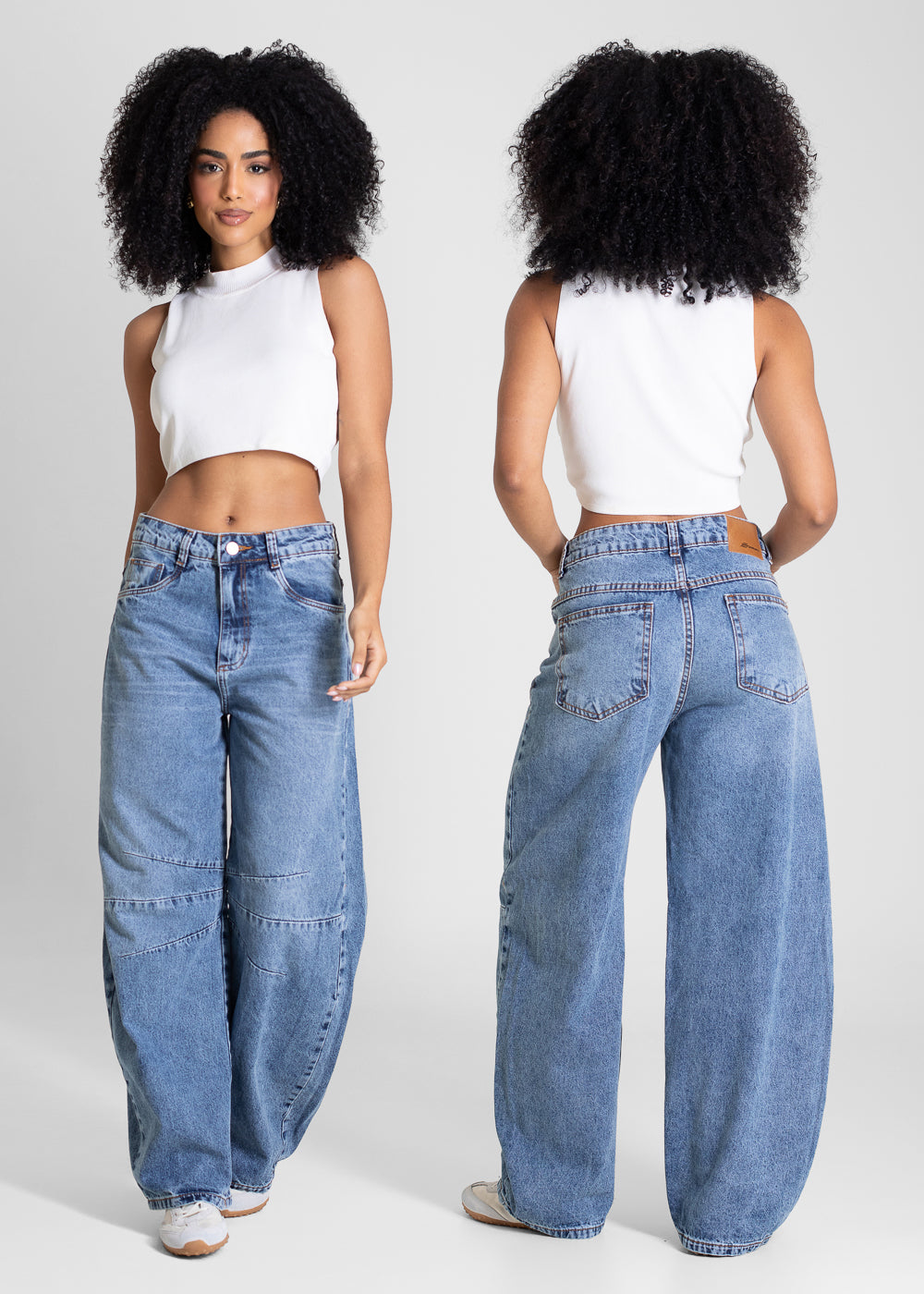 Calça Jeans Sawary Balloon Petit - 283496 AZUL