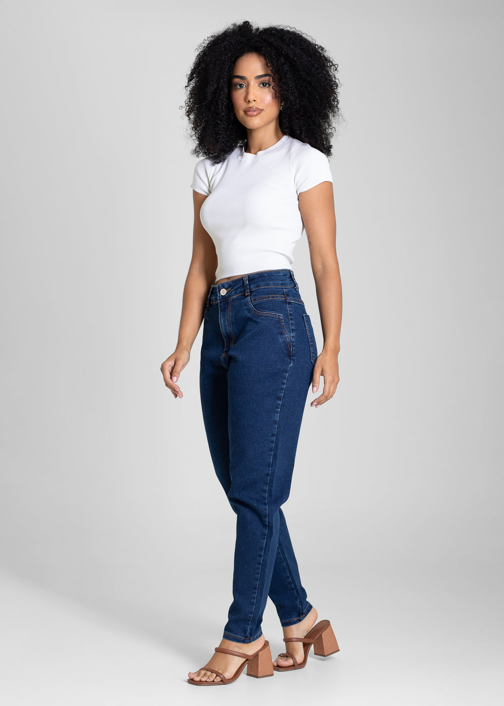 Calça Jeans Sawary Mom - 283497 AZUL