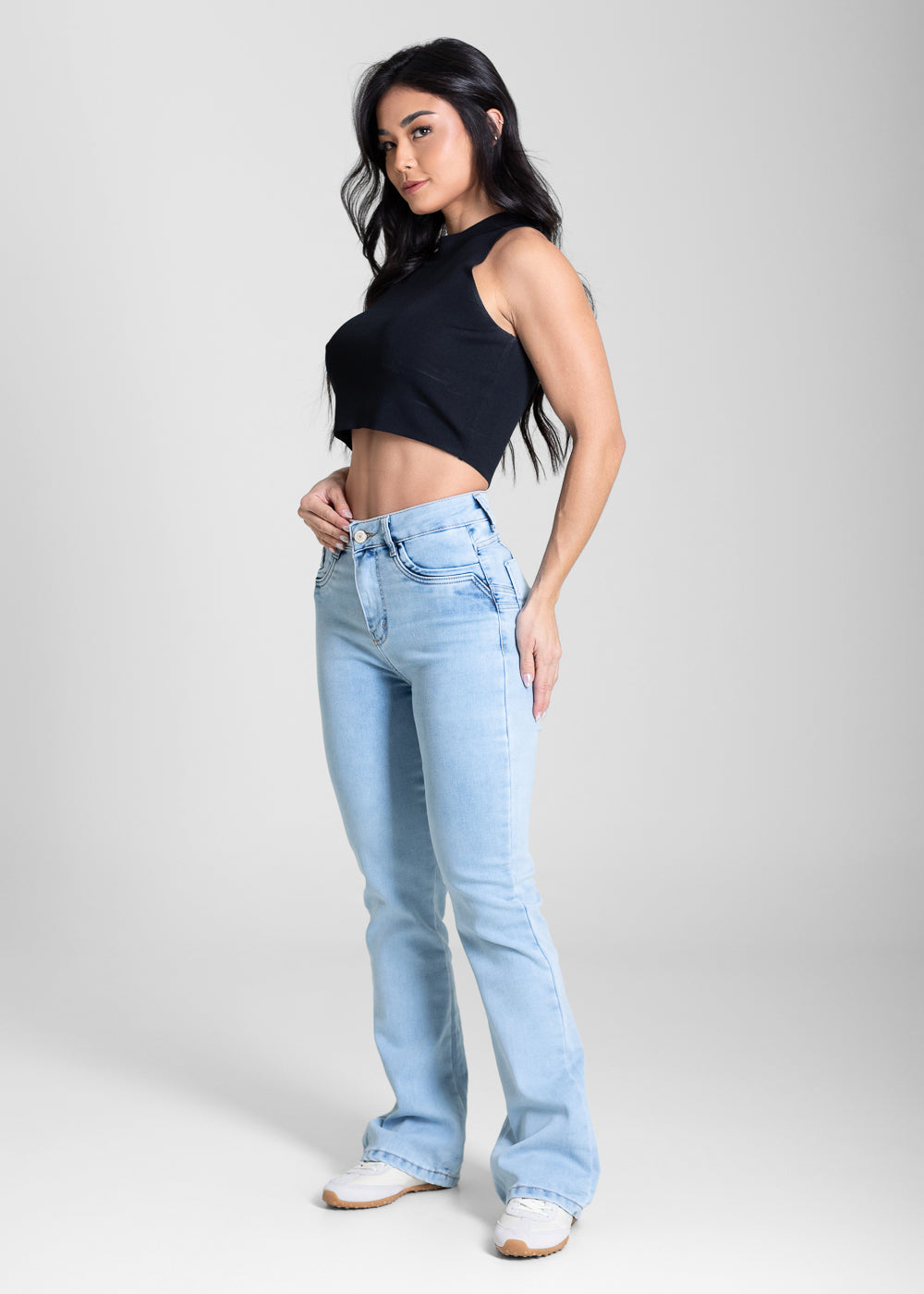 Calça Jeans Sawary Boot Cut Petit - 283522 AZUL