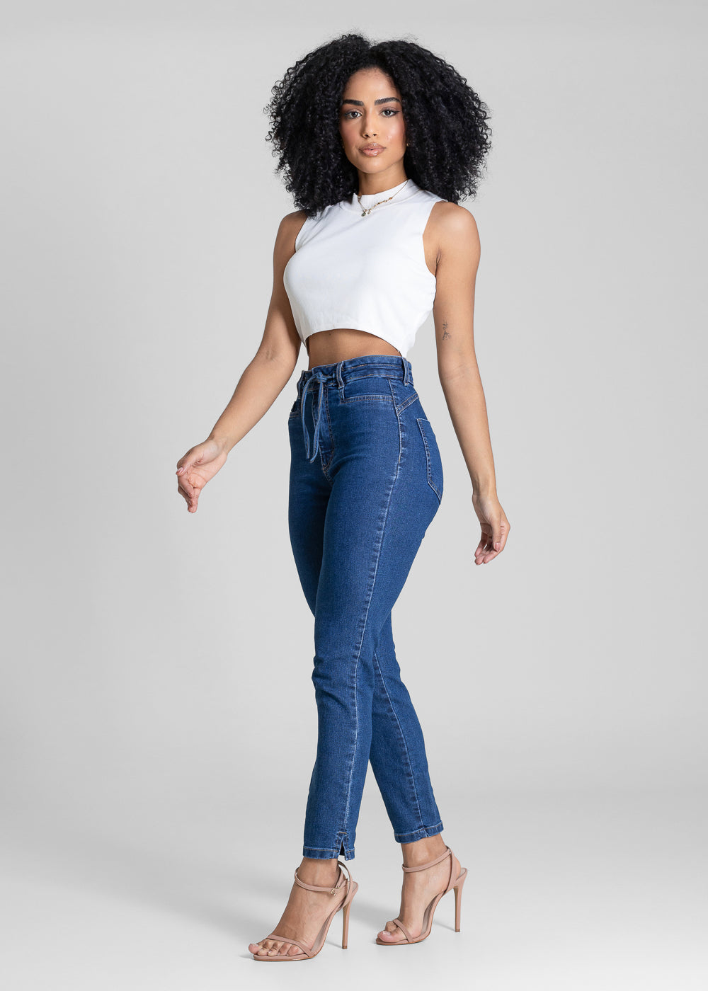 Calça Jeans Sawary Heart - 283532 AZUL