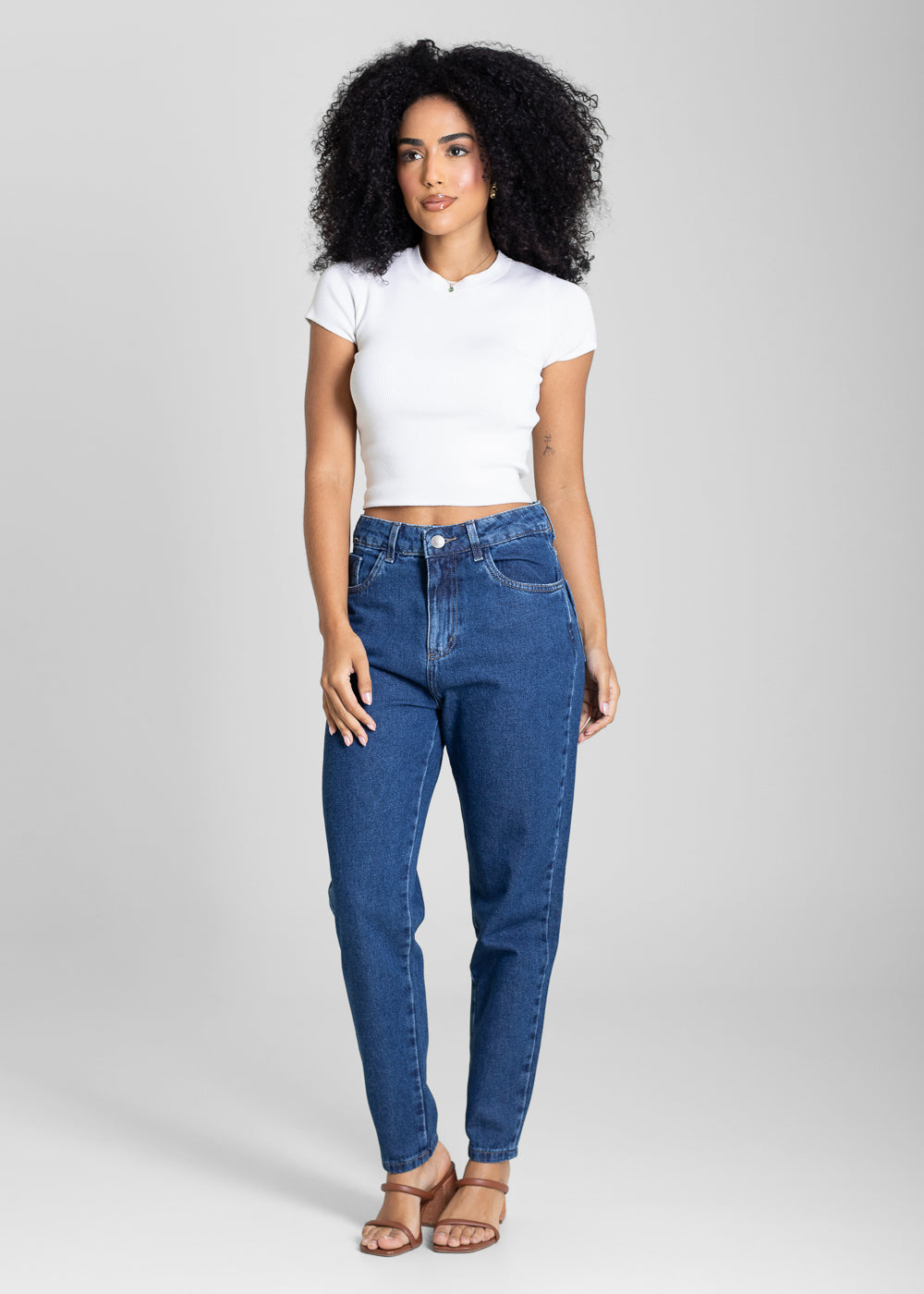 Calça Jeans Sawary Mom - 283535 AZUL