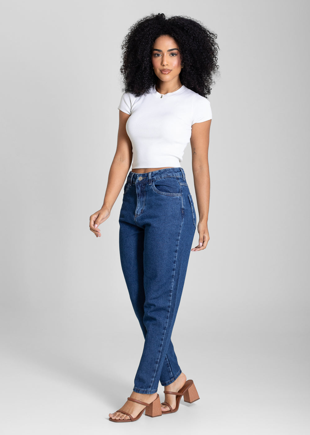 Calça Jeans Sawary Mom - 283535 AZUL