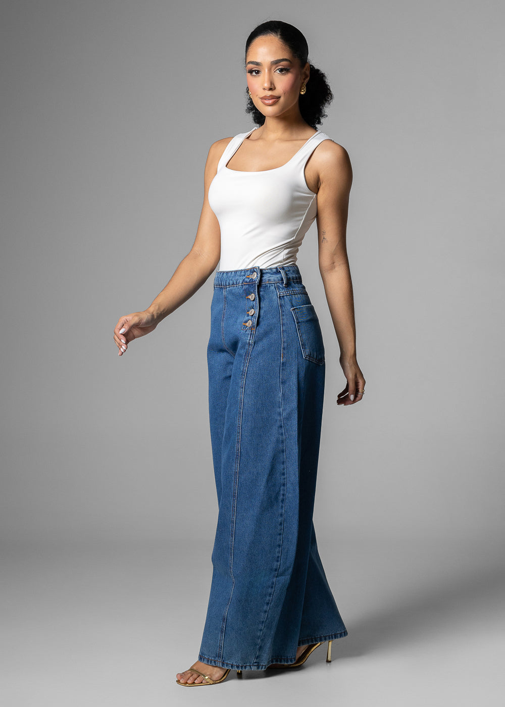 Calça Jeans Sawary Balloon - 283543 AZUL