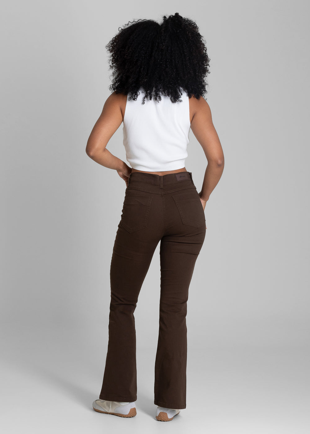 Calça Sarja Sawary Boot Cut Petit - 283545 MARROM