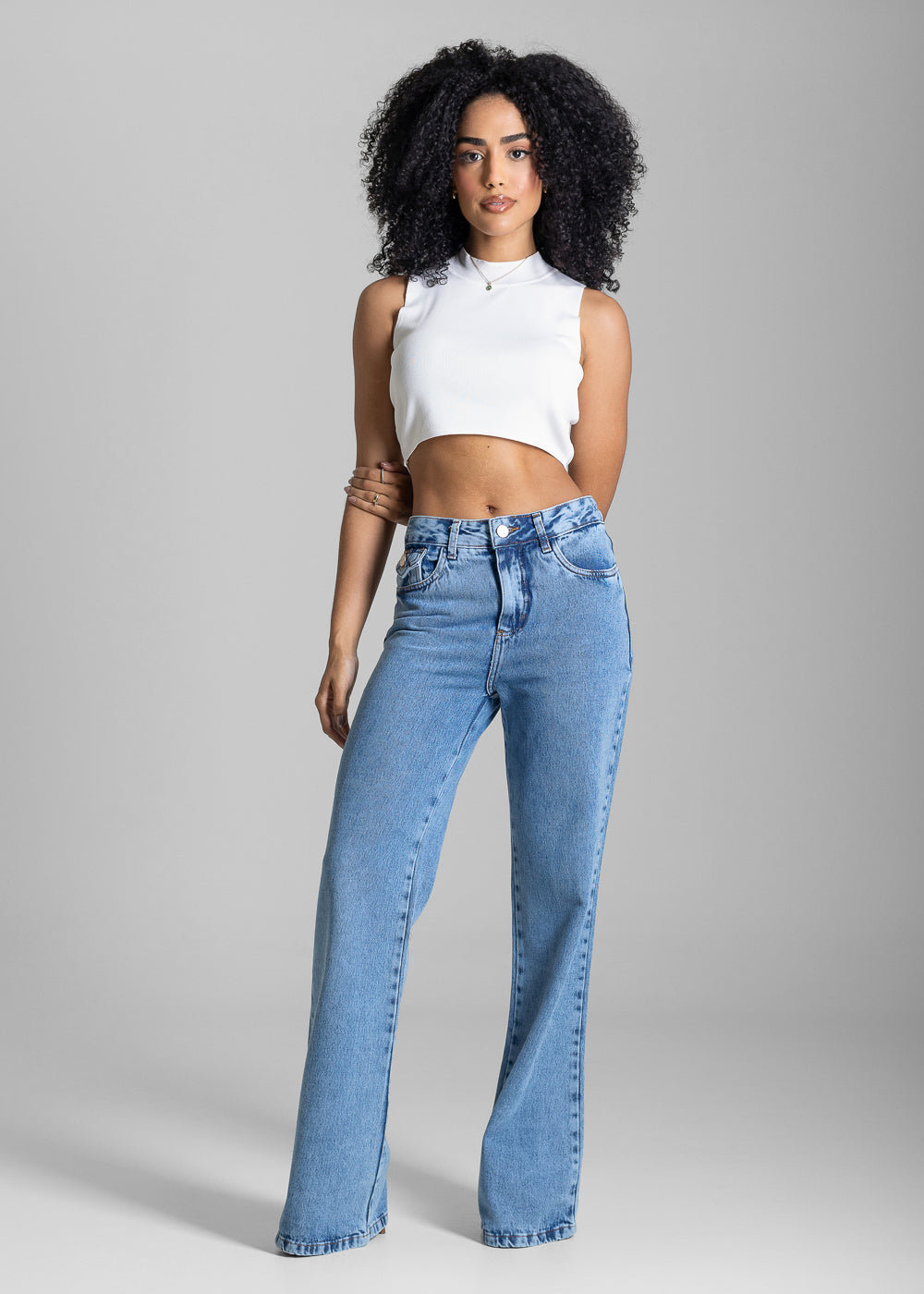 Calça Jeans Sawary Boot Cut - 283551 AZUL