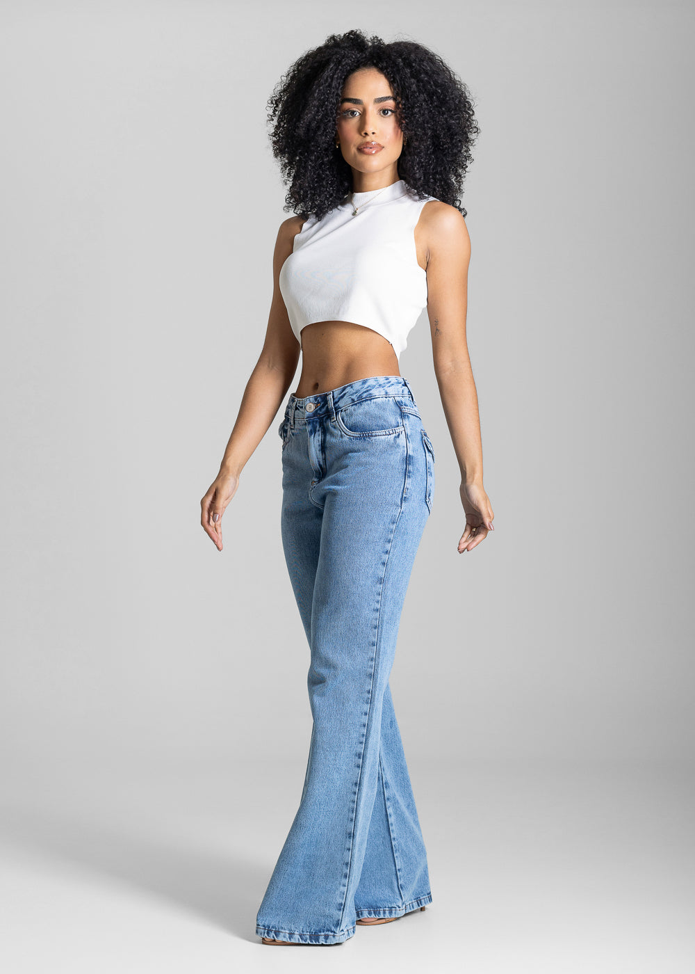 Calça Jeans Sawary Boot Cut - 283551 AZUL