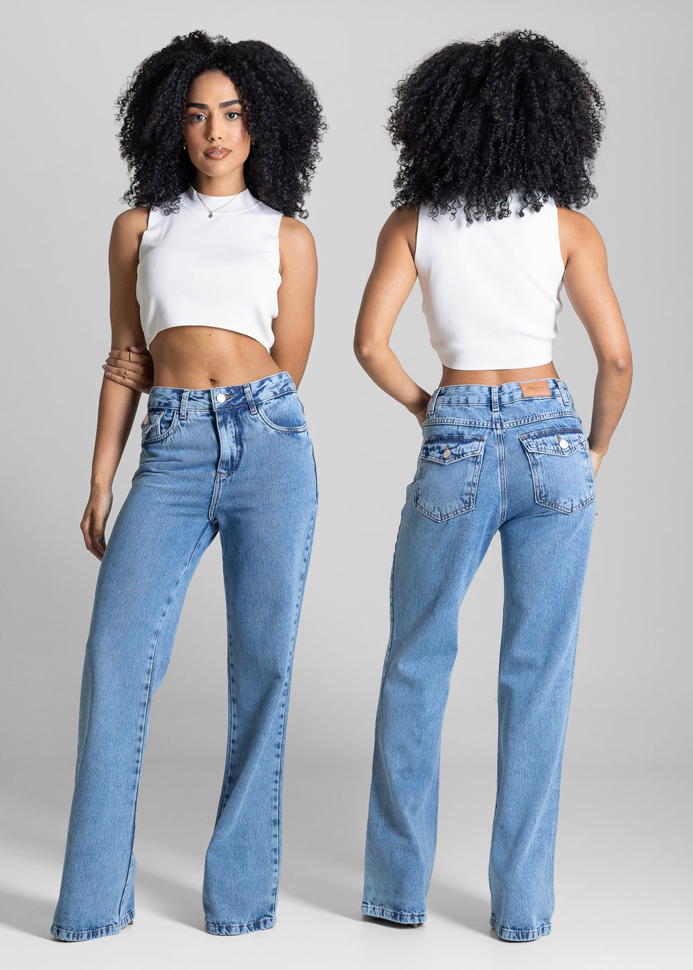 Calça Jeans Sawary Boot Cut - 283551 AZUL