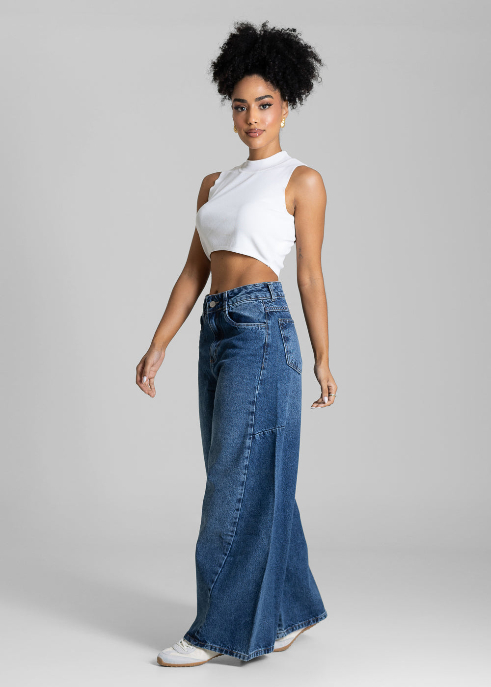 Calça Jeans Sawary Balloon Petit - 283562 AZUL