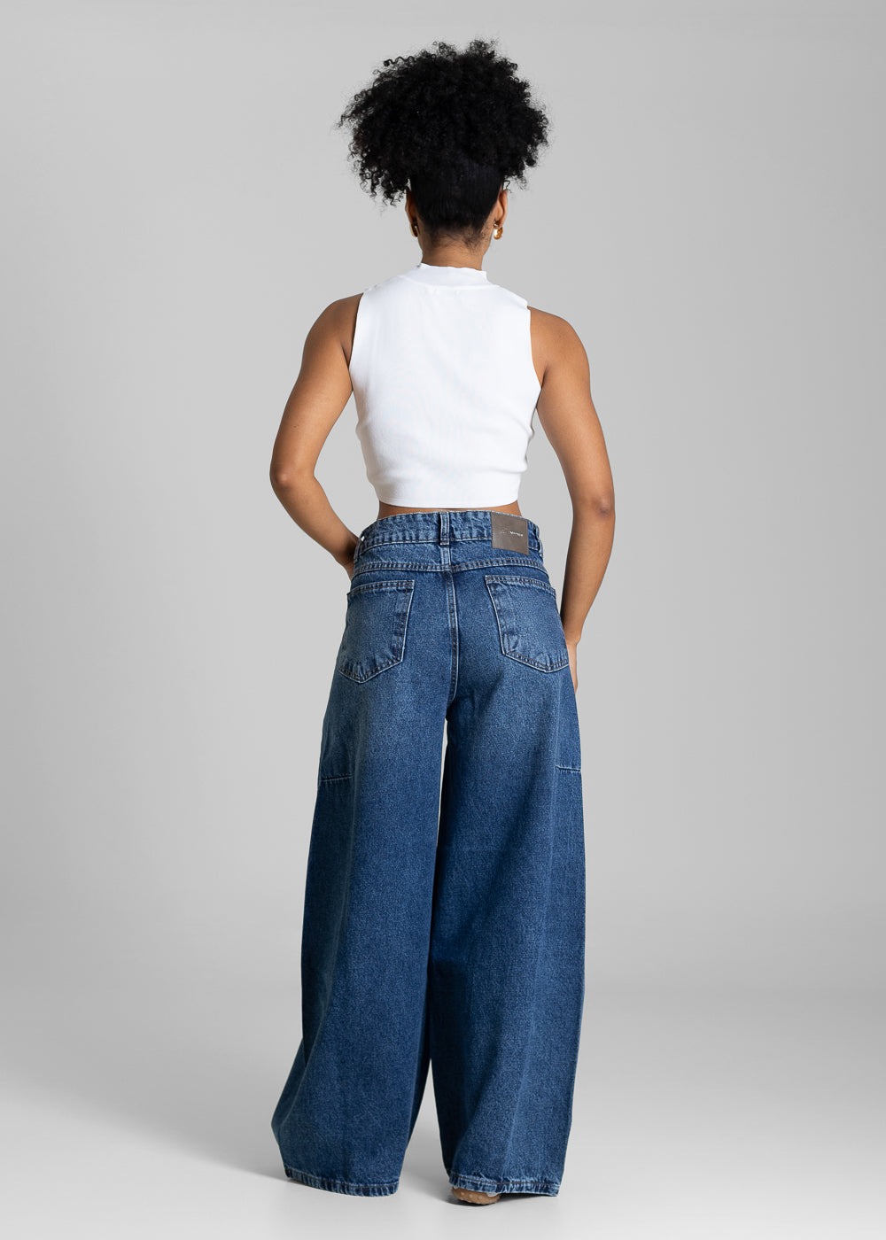 Calça Jeans Sawary Balloon Petit - 283562 AZUL