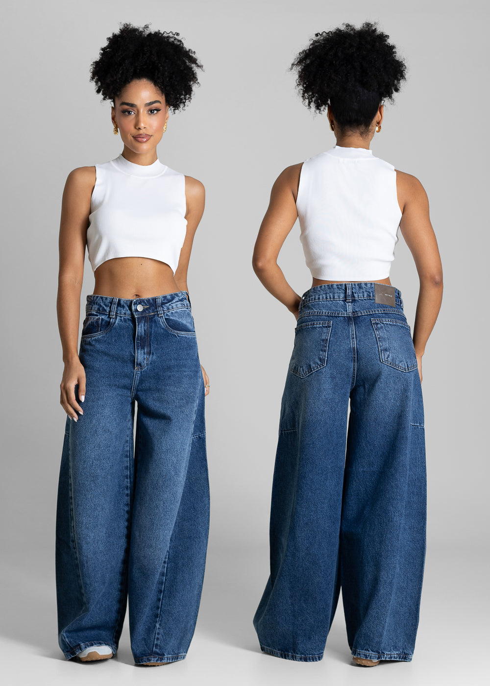 Calça Jeans Sawary Balloon Petit - 283562 AZUL