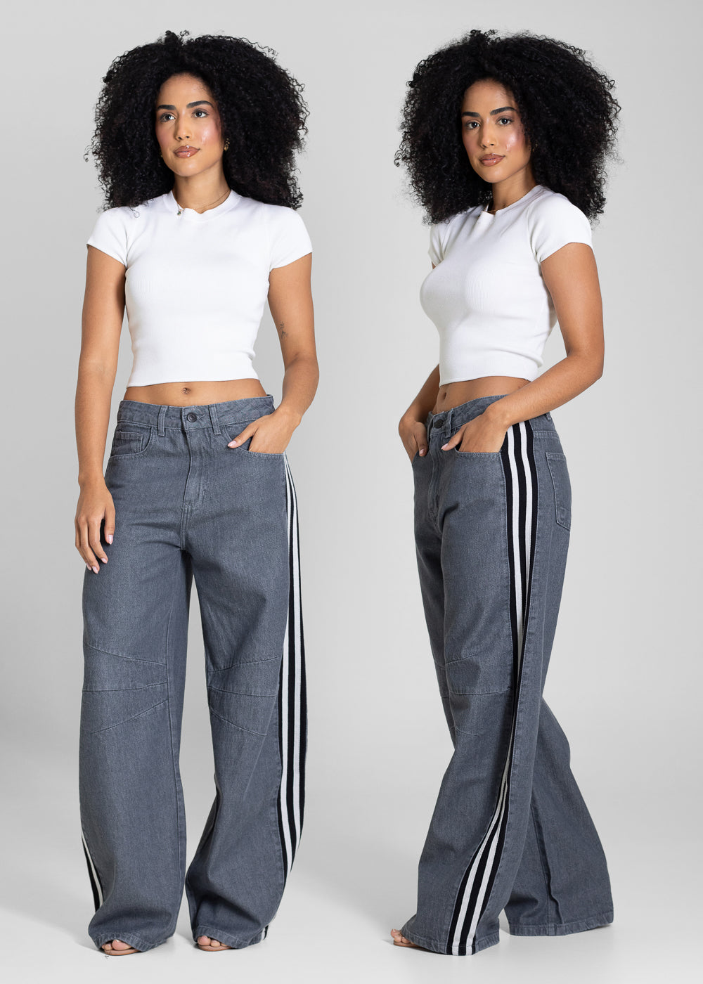 Calça Jeans Sawary Balloon - 283564 GRAY