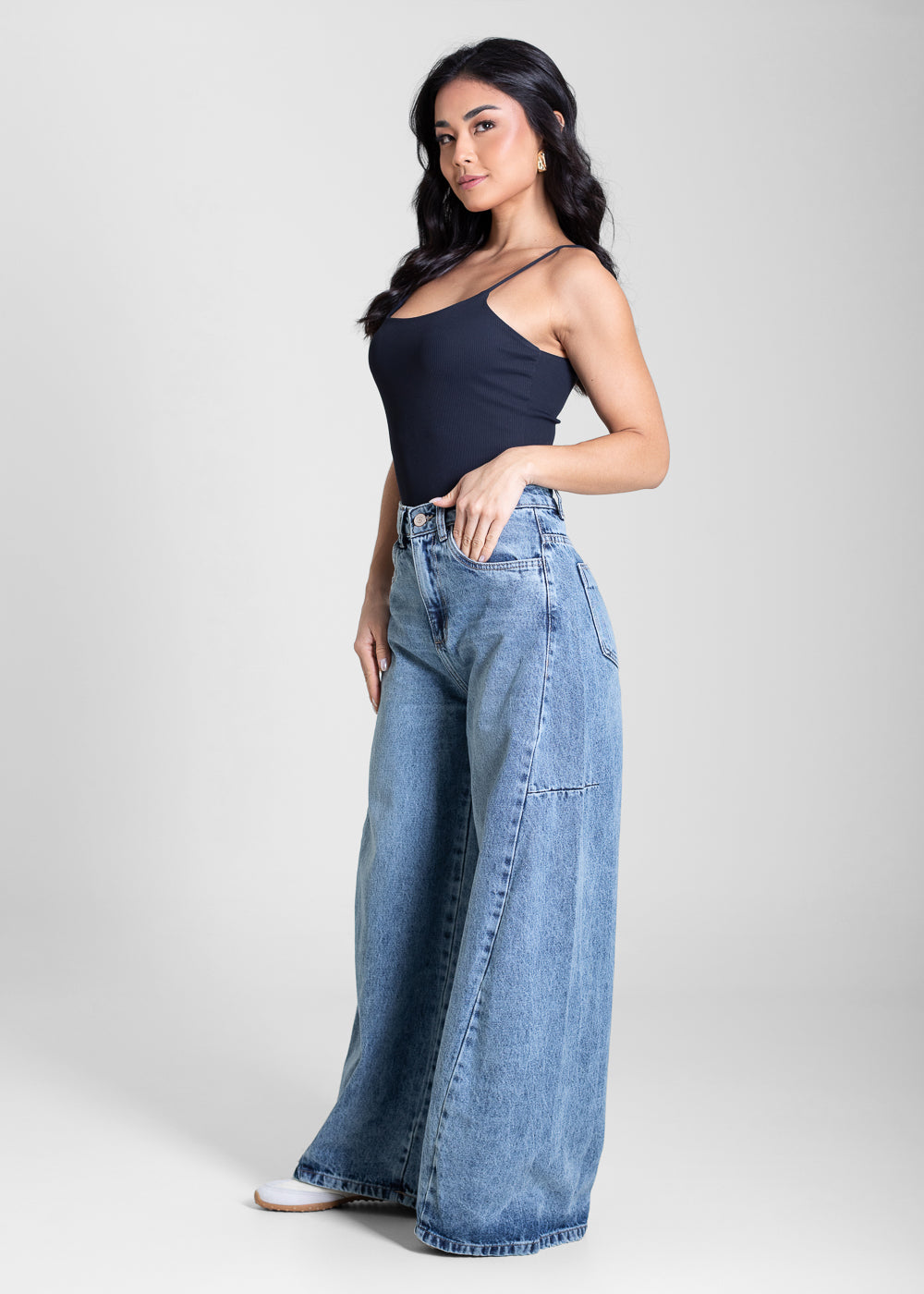 Calça Jeans Sawary Balloon Petit - 283567 AZUL