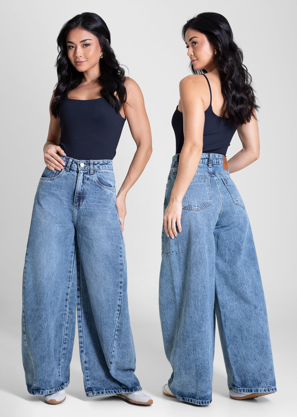 Calça Jeans Sawary Balloon Petit - 283567 AZUL