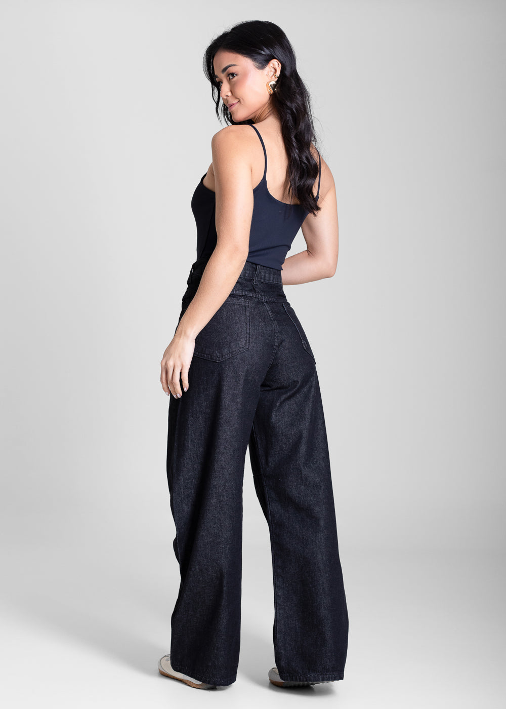 Calça Jeans Sawary Balloon Petit - 283568 PRETO