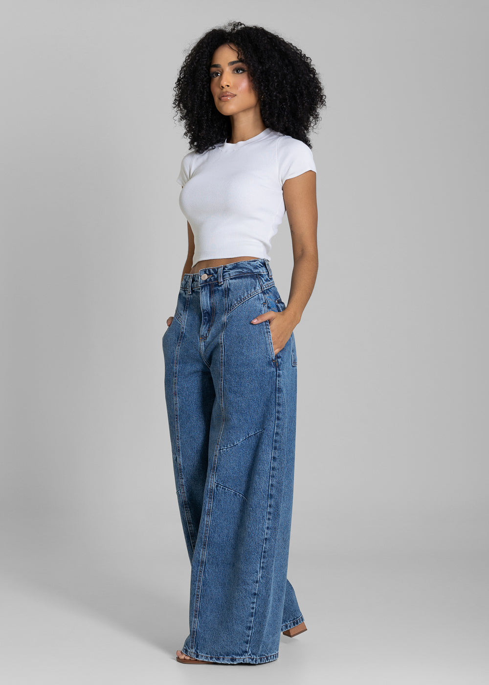 Calça Jeans Sawary Balloon - 283570 AZUL