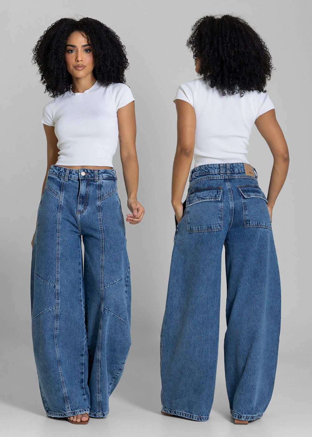 Calça Jeans Sawary Balloon - 283570 AZUL