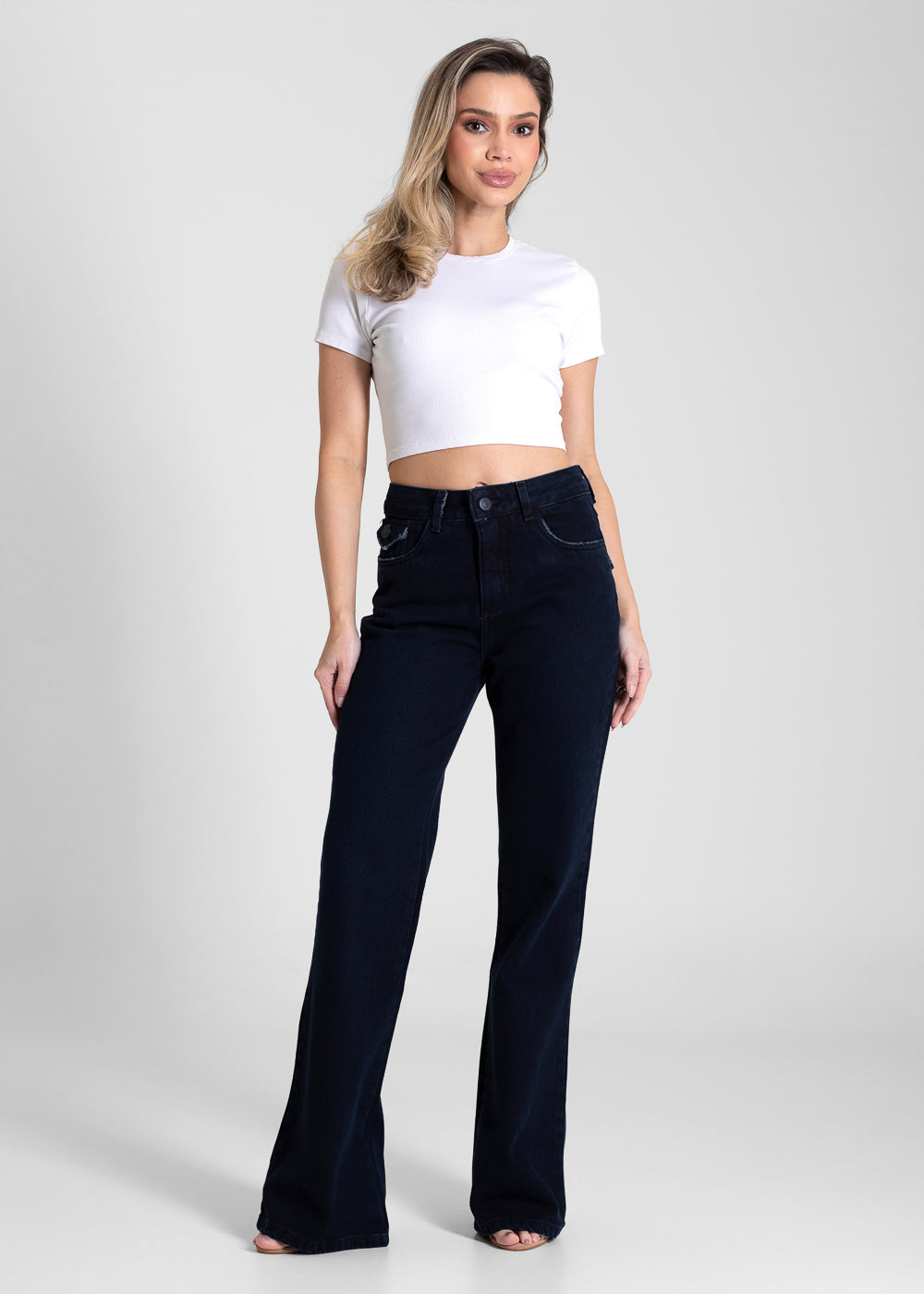 Calça Jeans Sawary Boot Cut - 283578 PRETO