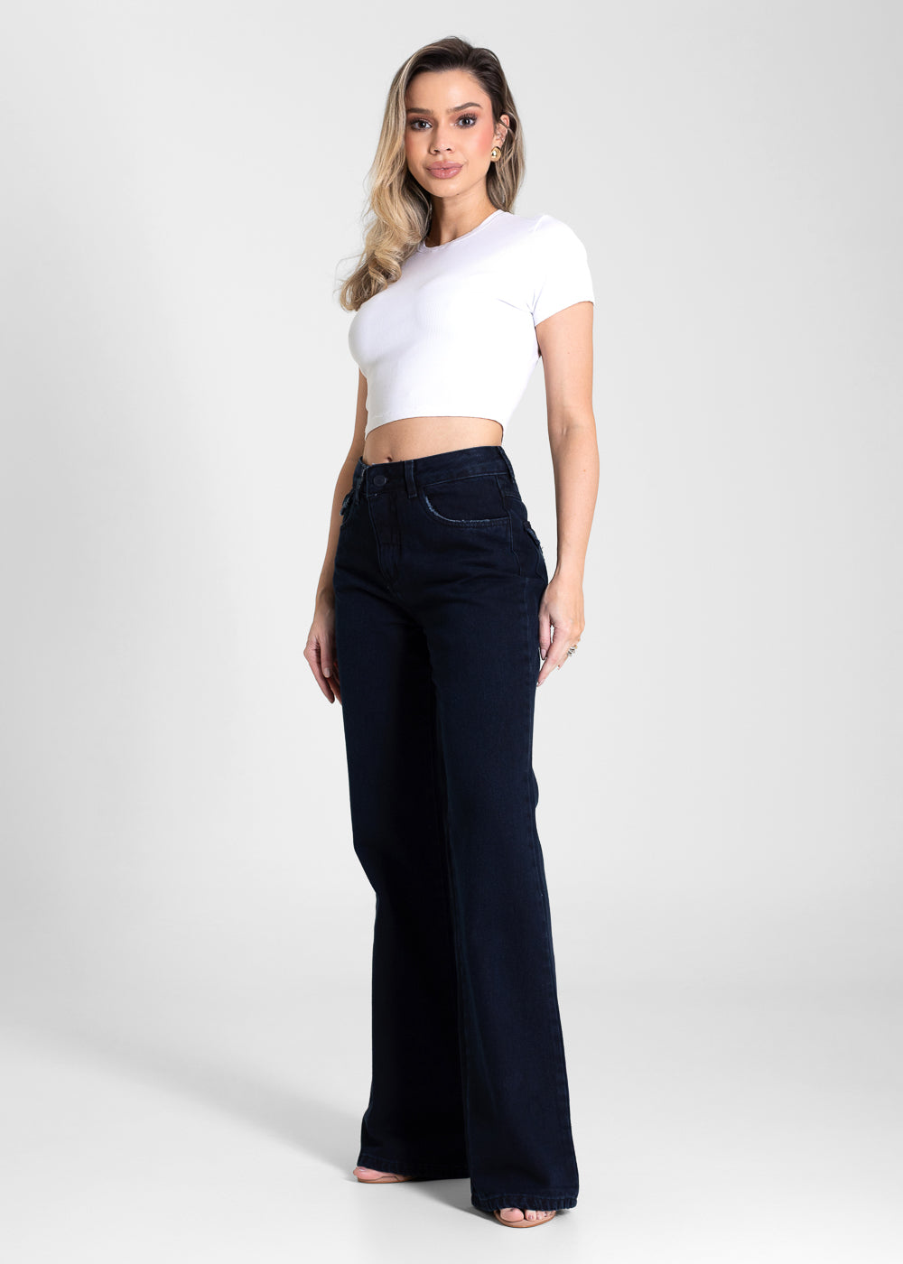 Calça Jeans Sawary Boot Cut - 283578 PRETO