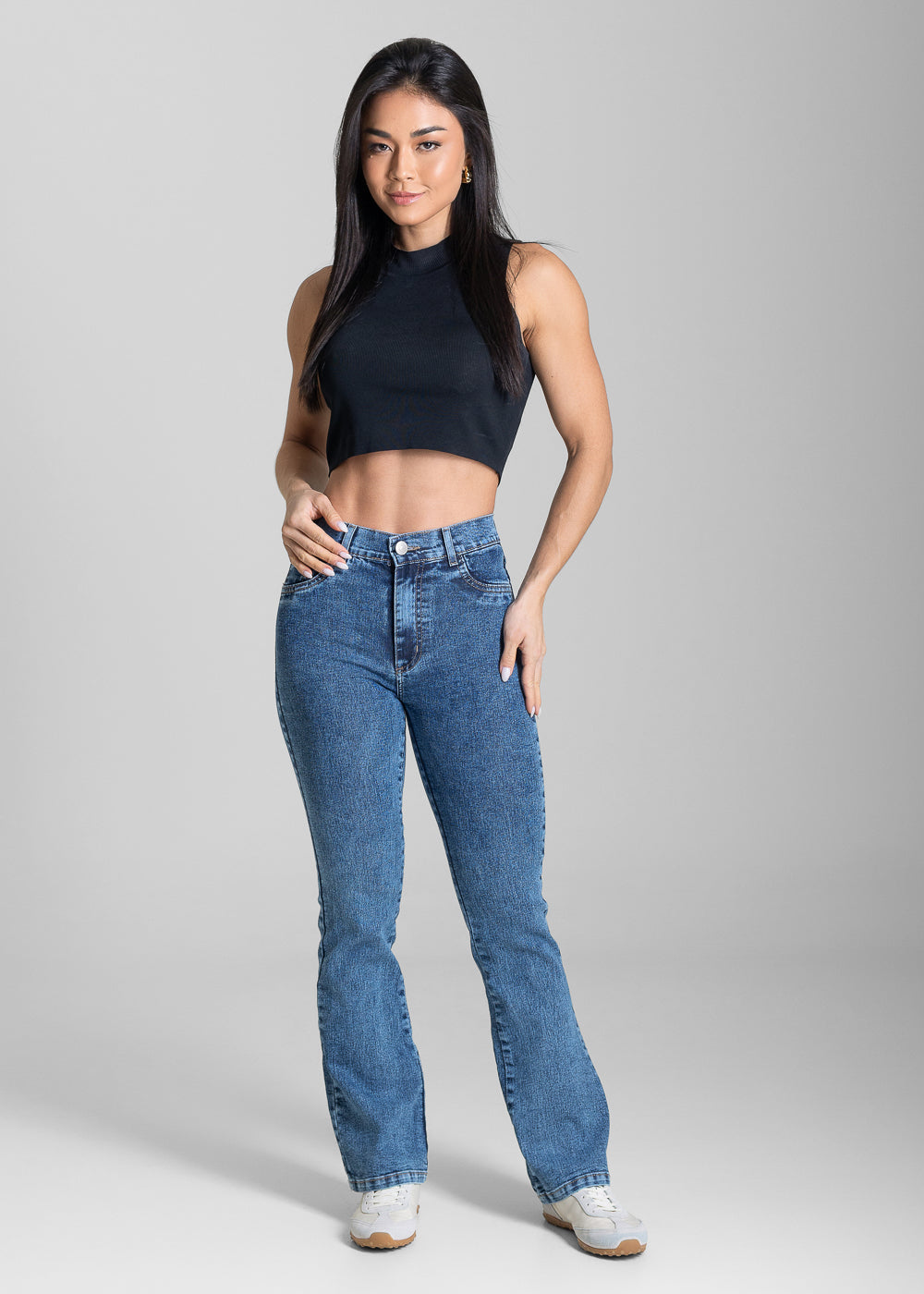 Calça Jeans Sawary Boot Cut Petit - 283579 AZUL