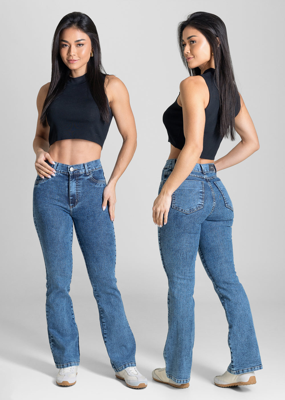 Calça Jeans Sawary Boot Cut Petit - 283579 AZUL