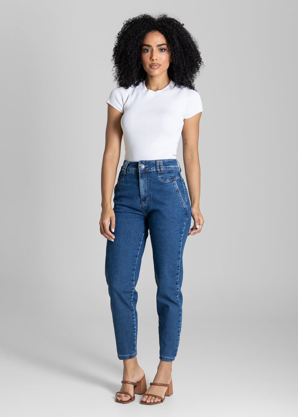 Calça Jeans Sawary Mom - 283585 AZUL
