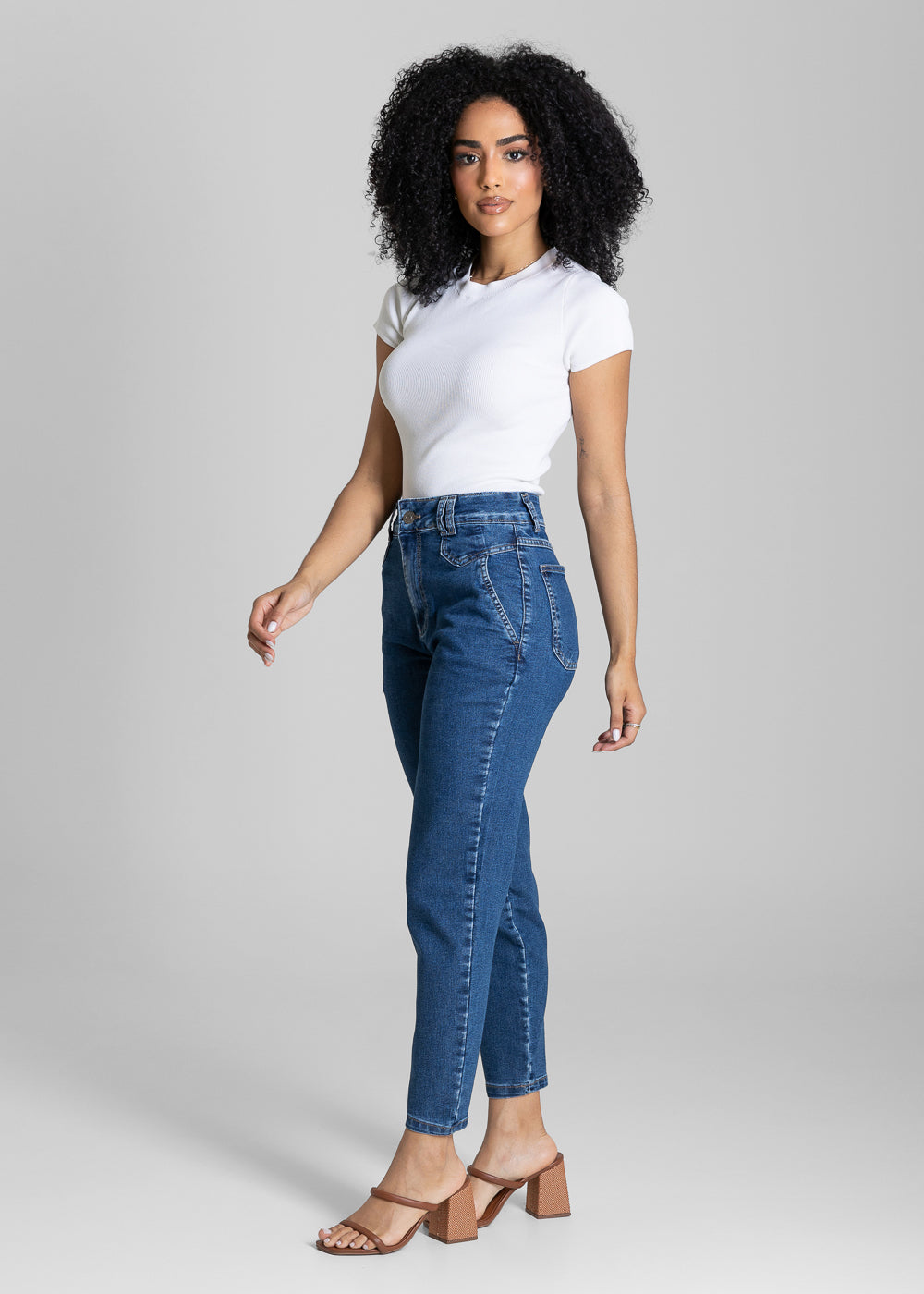 Calça Jeans Sawary Mom - 283585 AZUL