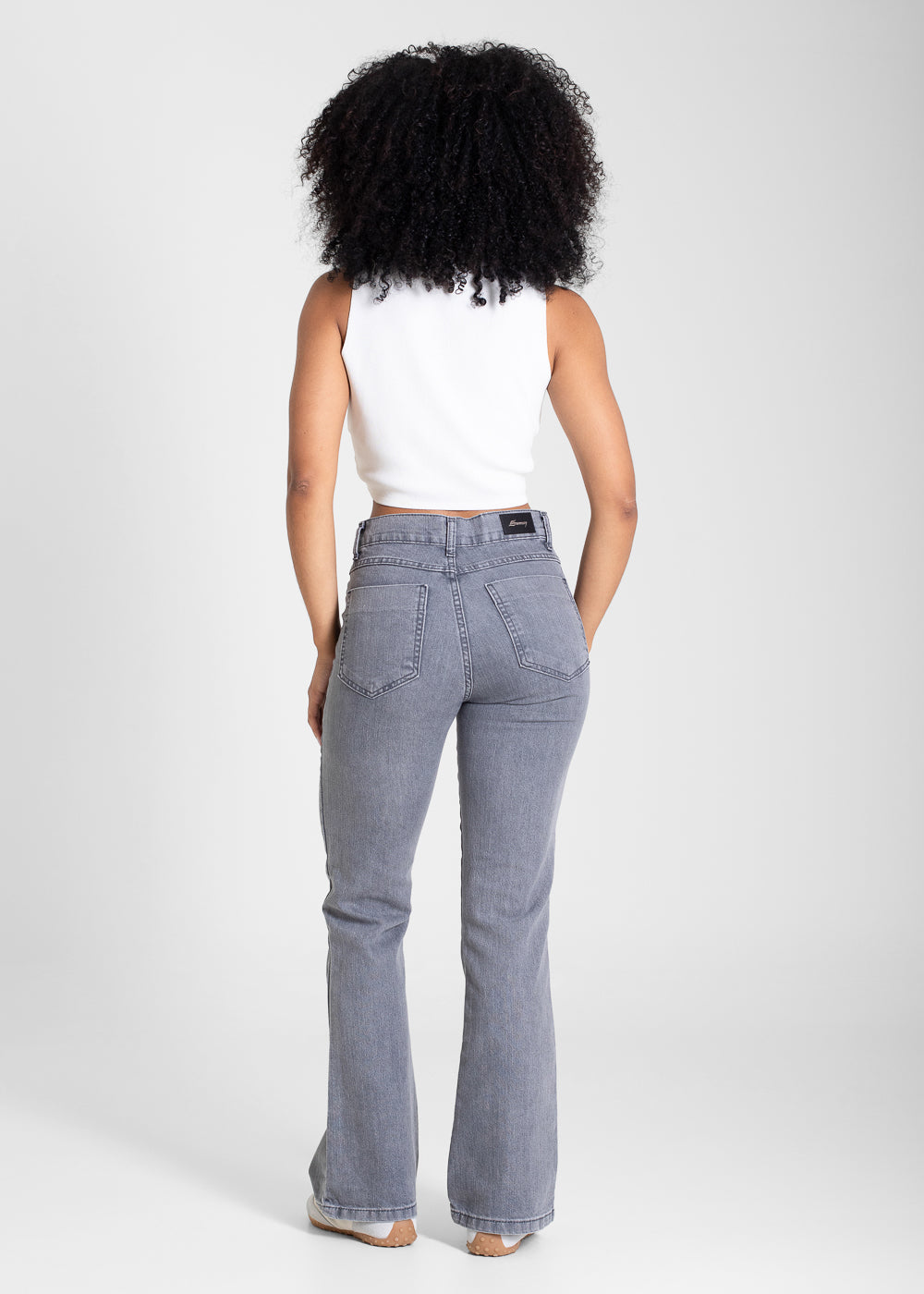 Calça Sarja Sawary Boot Cut - 283591 CINZA