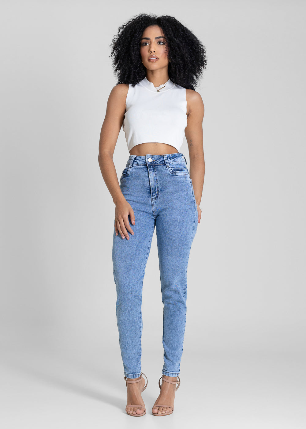Calça Jeans Sawary Mom - 283598 AZUL