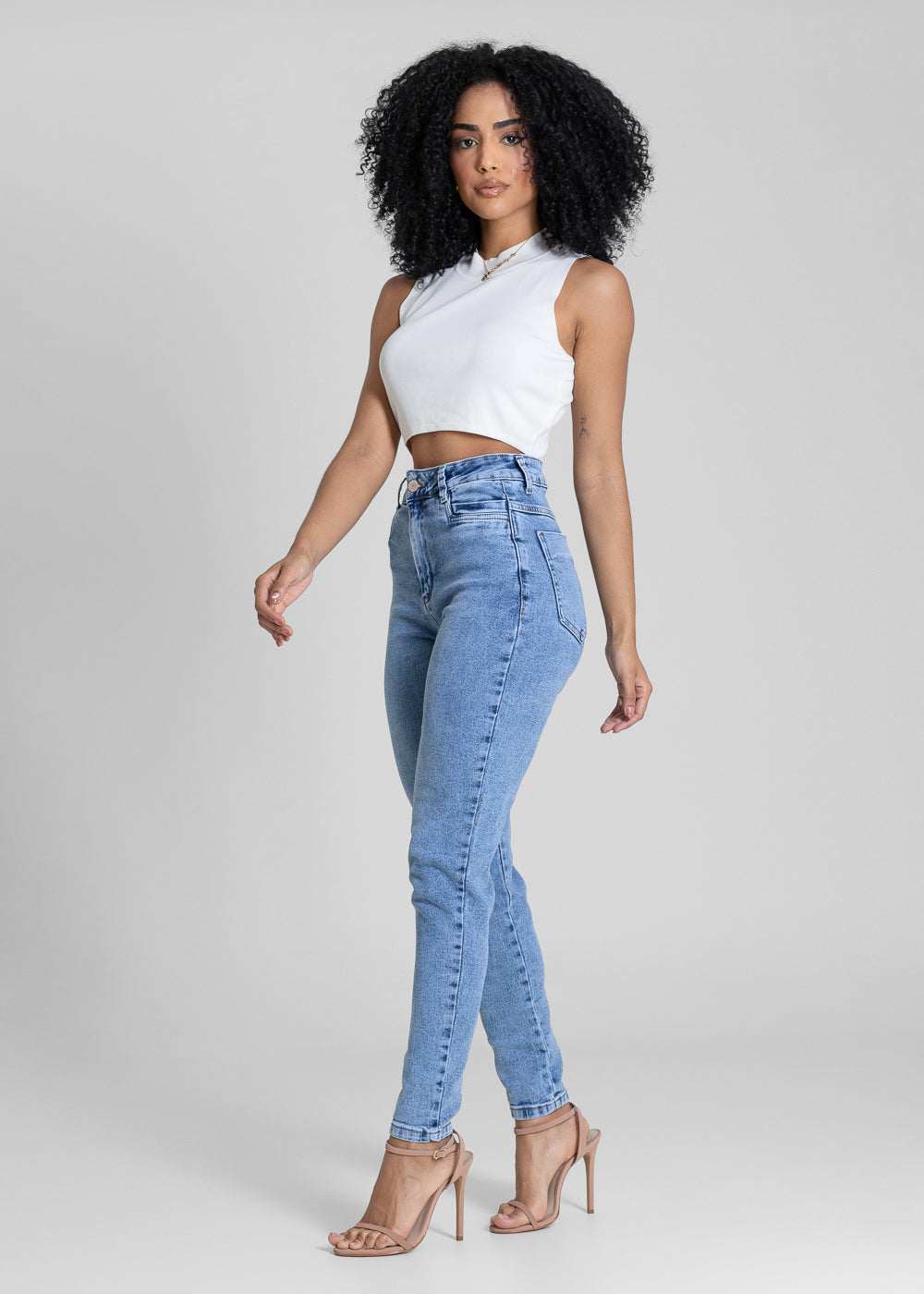 Calça Jeans Sawary Mom - 283598 AZUL