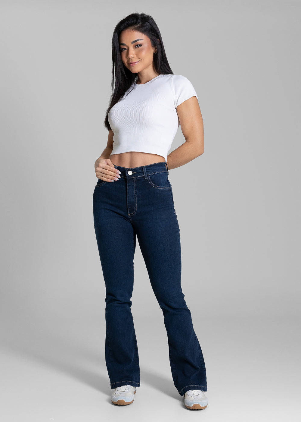 Calça Jeans Sawary Boot Cut Petit - 283599 AZUL