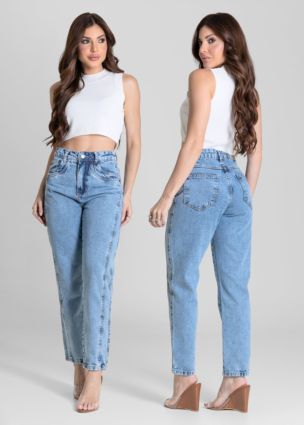 Calça Jeans Sawary Mom - 283603 AZUL